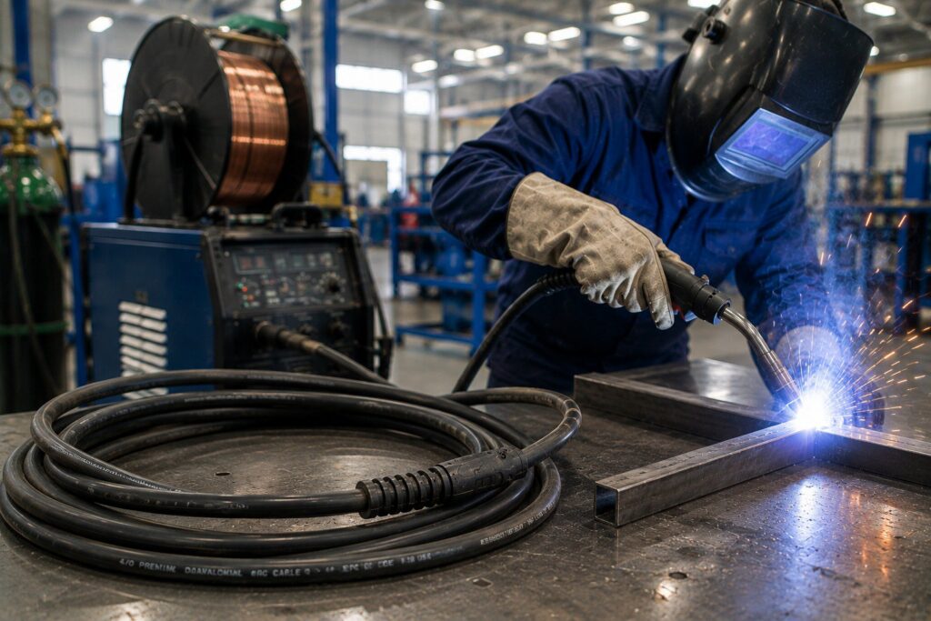 How Coaxial MIG Cable Design Improves Wire Feed and Arc Stability cover